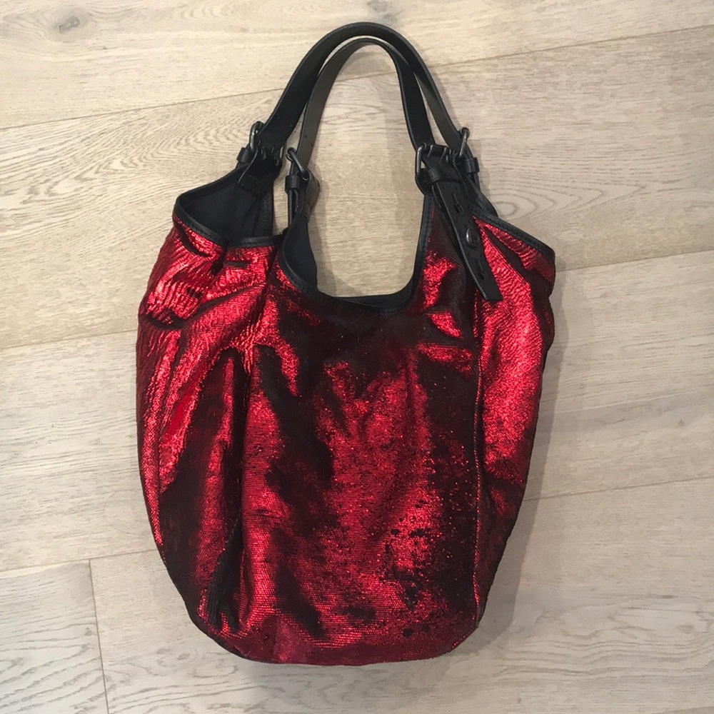 Givenchy Red Lame Purse $2100